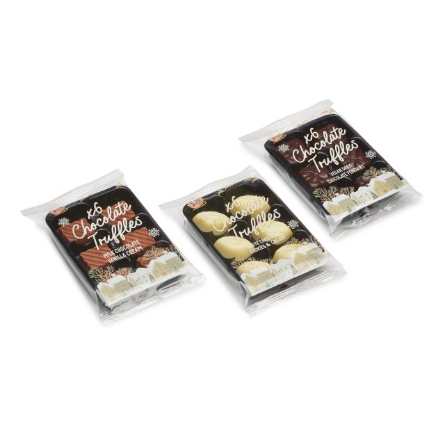 Winter Collection `25 – Flow Wrapped Tray – 6 Chocolate Truffles